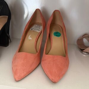 Michael Kors Orange Suede Heels